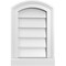 Ekena Millwork Arch Top Surface Mount PVC Gable Vent: Functional, w/ 2"W x 2"P Brickmould Sill Frame, 12"W x 18"H GVPAR12X1803SF - alternate 1